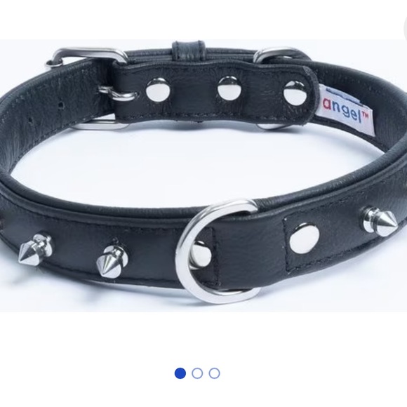 ANGEL SPIKED DOG COLLAR SZ 22” for dog neck size 16.5”-20” - Picture 2 of 8